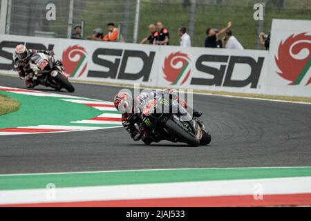 Varese, Italie. 28th mai 2022. 20 Fabio Quartararo Monster Energy Yamaha MotoGP MotoGP Warm on Sunday, MotoGP of Italy - au circuit Mugello le 29 mai 2022 à Scarperia, Italie. (Credit image: © Fabio Averna/Pacific Press via ZUMA Press Wire) Banque D'Images