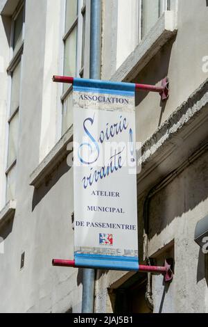 Association Soierie Vivante, quartier Croix-Rousse, Lyon, Rhône-Alpes Auvergne, Centre-est de la France Banque D'Images