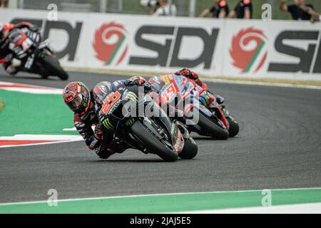 Varese, Italie. 28th mai 2022. 20 Fabio Quartararo Monster Energy Yamaha MotoGP MotoGP Warm on Sunday, MotoGP of Italy - au circuit Mugello le 29 mai 2022 à Scarperia, Italie. (Credit image: © Fabio Averna/Pacific Press via ZUMA Press Wire) Banque D'Images