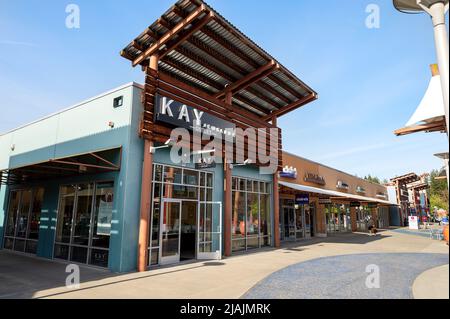 La galerie commerciale de Seattle à Marysville, État de Washington, États-Unis. Centre commercial en plein air à usage mixte. Seattle Washington, États-Unis. Banque D'Images