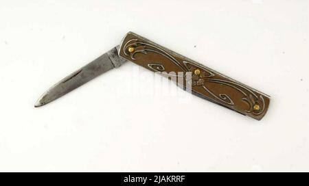 Couteau de poche pour femmes Krusius Brother Banque D'Images