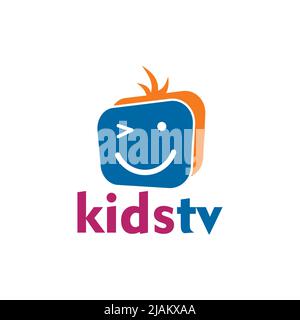 Logo vecteur de chaîne TV pour enfants Illustration de Vecteur
