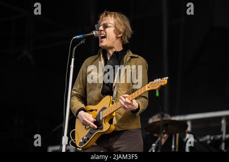 Britt Daniel - Spoon se produit lors de la BottleRock Napa Valley en 2022 à l'exposition de la vallée de Napa sur 27 mai 2022 à Napa, en Californie. Photo : Chris Tuite/imageSPACE/MediaPunch Banque D'Images