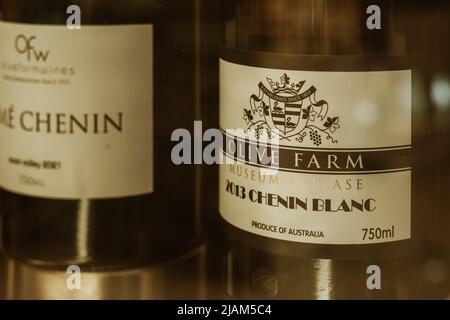 Producteurs de vin locaux à Swan Valley, Perth. Banque D'Images