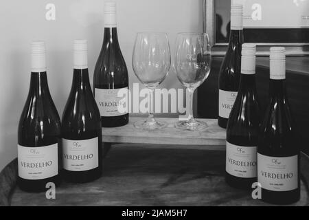 Producteurs de vin locaux à Swan Valley, Perth. Banque D'Images