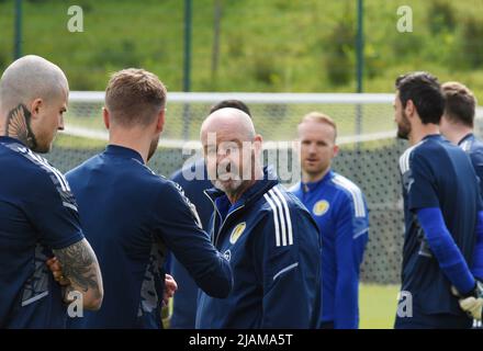 Oriam Sports Center Edinburgh.Scotland.UK. 31st session de formation 22 mai Écosse pour FIFA WCQ .Play -Off demi-finale match contre l'Ukraine responsable Écosse Steve Clarke crédit: eric mccowat/Alay Live News Banque D'Images