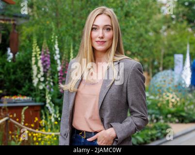 Jacqui Ainsley, un modèle, et épouse du réalisateur, producteur, scénariste et homme d'affaires, Guy Ritchie. Banque D'Images