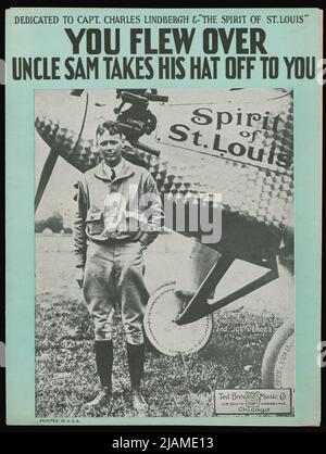 Vous avez pris l'avion, l'oncle Sam vous prend son chapeau par Joe Verges, Charles Harrison Music Sheet Cover Banque D'Images