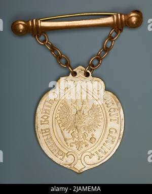 Insigne de la dignité du chef du Royaume polonais inconnu Banque D'Images