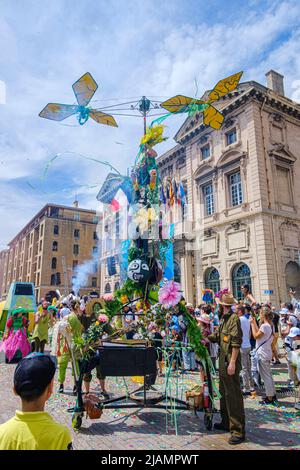 Carnaval, Marseille Hôtel de ville, Vieux Port, Canebiére, 28 Mai 2022 France Provence Banque D'Images