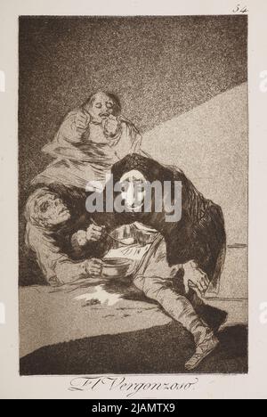 The hontful /the hontful One; Board No. 54 de: Los Caprices Caprices, éd. II, Madrid CA. 1855 Goya, Francisco de (1746 1828) Banque D'Images