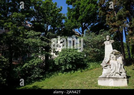 Jardin du gros Caillou, quartier Croix-Rousse, Lyon, Auvergne région Rhône-Alpes, Centre-est de la France Banque D'Images