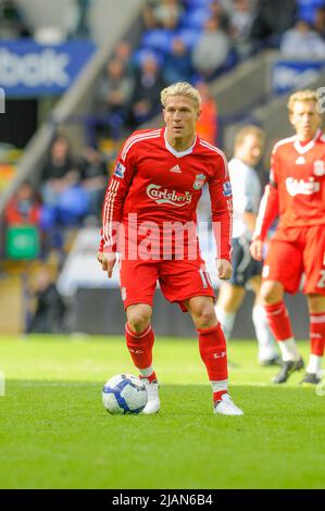 Liverpool Andriy Voronin 2009 Banque D'Images