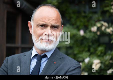 Ancien Premier ministre et maire de la ville du Havre Edouard Philippe lors de la campagne législative de Maracineanu à Hay-les-Roses au sud de Paris sur 31 mai 2022, en prévision des 12 juin et des élections législatives de 19 en France. Photo de Raphael Lafargue/ABACAPRESS.COM Banque D'Images