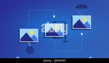 Optimisation des images et compression des images - fournir des images de haute qualité tout en conservant la plus petite taille possible pour améliorer la SEO et les performances - Co Banque D'Images