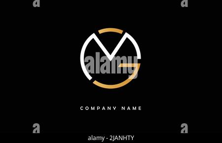 MG, GM lettres abstraites logo Monogramme Illustration de Vecteur