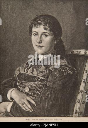 Stasi un portrait d'une fille selon l'image de Franz Defregger. Brend'amour, Franz Robert Richard (1831 1915), Monogramista K. M., Defregger, Franz von (1835 1921) Banque D'Images