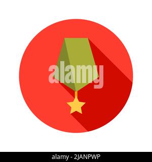 Icône cercle de médaille Illustration de Vecteur