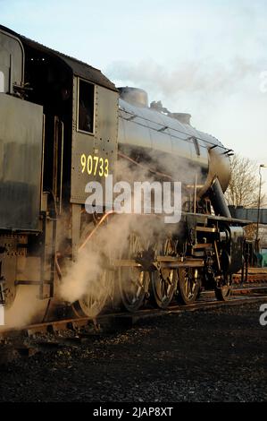 '90733' à la gare de Kidderminster. Banque D'Images