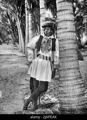 Billy Bowlegs III, alias Billy Fewell ou Cofehapkee (1862–1965), aîné Seminole (également d'origine afro-américaine) et historien tribal, c1910. Bowlegs était le petit-fils d'Osceola et était membre du Clan Snake. Banque D'Images