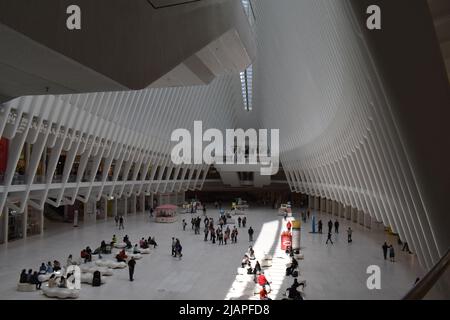 Manhattan, New York, Etats-Unis- 17 mai 2022- l'Oculus ou le World Trade Center Oculus. Banque D'Images