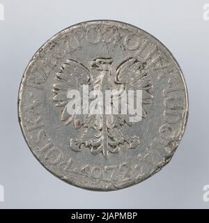Fausse pièce, 10 zlotys, 1972, RepubIIc du peuple de Pologne Banque D'Images