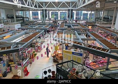 Warrington New Market, 2 Time Square, Cheshire, Angleterre, Royaume-Uni, WA1 2NT Banque D'Images
