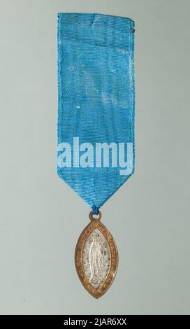 Insigne de pèlerin : Basilique notre-Dame du Rosaire à Lourdes Banque D'Images