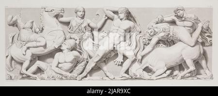 Le Temple Apollo aux Bassae à Arcadia Tablica XIV Marchetti, Domenico (1780 1844), Stackelberg, Otto Magnus von (1787 1837) Banque D'Images