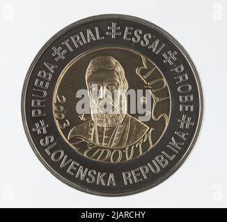 Euro Collection un modèle de pièce, 2 euros pour la Slovaquie; 2003 Banque D'Images