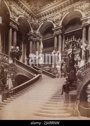 PARIS – Opéra – Grand escalier inconnu Banque D'Images
