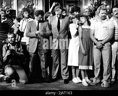 Regierender Bürgermeister von Hamburg, Klaus von Dohnanyi, deutscher juriste und Politiker (SPD), nach den Bürgerschaftswahlen à Hambourg, 1982. Banque D'Images