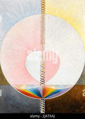 Hilma af Klint, Groupe IX,UW No 25, The Dove, No 1, peinture abstraite à l'huile sur toile, 1915 Banque D'Images