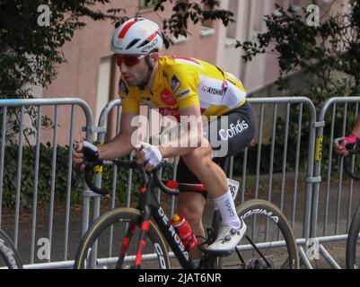 THOMAS Benjamin de Cofidis pendant les Boucles de la Mayenne 2022, course cycliste UCI ProSeries, étape 4, Martigné-sur-Mayenne > Laval (180 km) sur 29 mai 2022 à Laval, France - photo Laurent Lairys / DPPI Banque D'Images