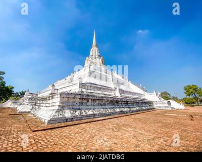 Wat Phu Khao Thong chedi à Ayutthaya, Thaïlande Banque D'Images