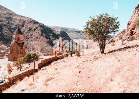 Monastère de Noravank à Surp Astvatsatsin, Arménie, Asie Banque D'Images