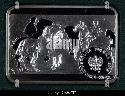 République polonaise, 20 zlotys, Varsovie; 2012 peintres polonais des 19th et 20th siècles Piotr Michałowski Banque nationale de Pologne, Mennica Polska S.A. Banque D'Images