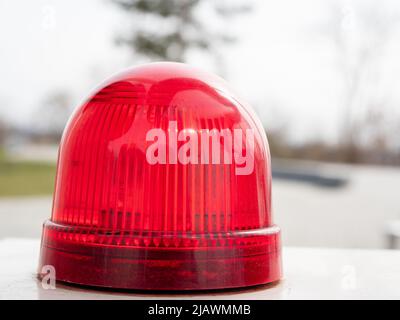 Lampes du système de sécurité. Ampoules rouges Banque D'Images