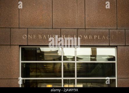 Une tour Bausch & Lomb place dans le centre-ville de Rochester, New York Banque D'Images