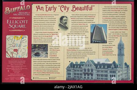 Une belle place Ellicott dans Buffalo New York Banque D'Images