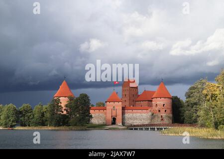 Le château d'eau Trakai en Lituanie, États baltes, europe Banque D'Images