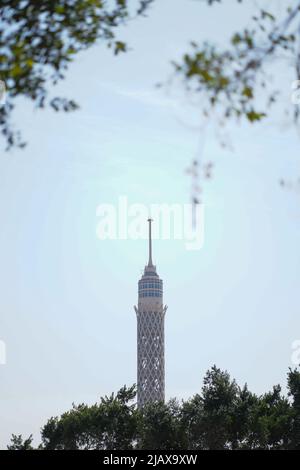 tour du caire derrière le jardin Banque D'Images