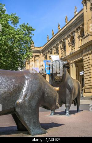 Börse, Börsenplatz, Francfort-sur-le-main, Hessen, Allemagne Banque D'Images