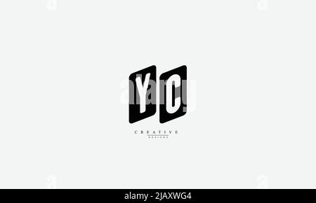 Lettres de l'alphabet initiales Monogram logo YC CY y C. Illustration de Vecteur