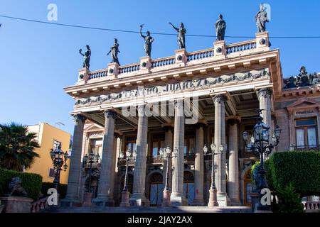 Théâtre Juarez (Teatro Juarez) Guanajuato, Guanajuato, Mexique. Banque D'Images