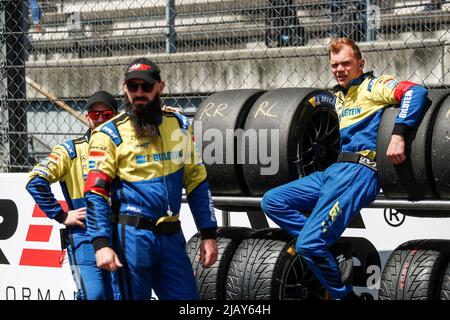 Klettwitz, Allemagne. 22nd mai 2022. Klettwitz: DTM Lausitzring 2022, on Mai 22, 2022 Mercedes mécaniciens crédit: dpa/Alay Live News Banque D'Images