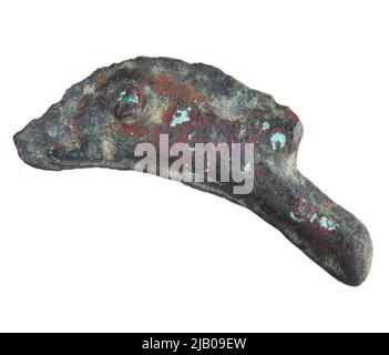 Grèce, Sarmacja, Olmia, V le début du 4th siècle av. J.-C., Dolphin Money, AE Mint Banque D'Images