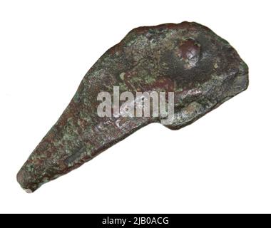 Grèce, Sarmacja, Olmia, V le début du 4th siècle av. J.-C., Dolphin Money, AE Mint Banque D'Images