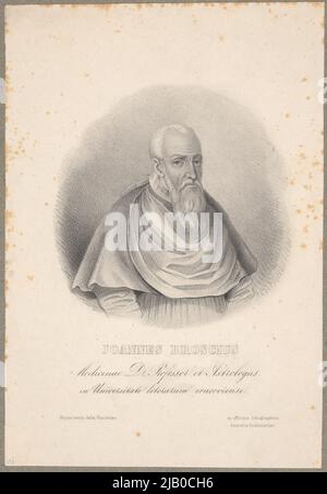 Jan Brożek (Latin Joannes Broscius, 1585 Kurzelów 1652 Bronowice) mathématicien, astronome, littéraire, théologien, docteur, Recteur de l'Académie de Cracovie, le prêtre catholique Joannes Broscius Wojnarowski, J. Banque D'Images