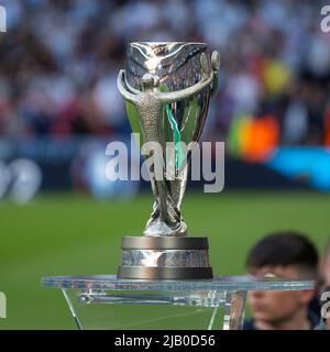 LONDRES, ROYAUME-UNI. JUIN 1st le trophée Finalissima se tient au Conmebol - coupe des champions de l'UEFA Finalissima entre l'Italie et l'Argentine au stade Wembley, à Londres, le mercredi 1st juin 2022. (Credit: Federico Maranesi | MI News) Credit: MI News & Sport /Alay Live News Banque D'Images